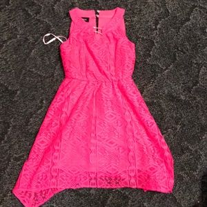 Hot pink dress